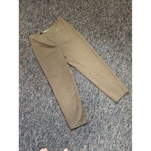 Vintage 90s Talbots Petites Stretch Pants Khaki Straight Leg Women's Size 10